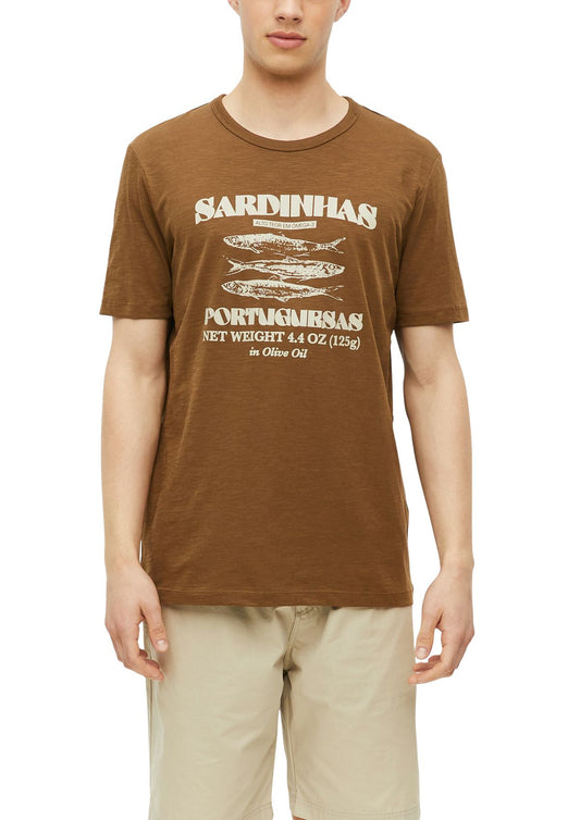S.OLIVER Flammgarn-T-Shirt mit Artwork