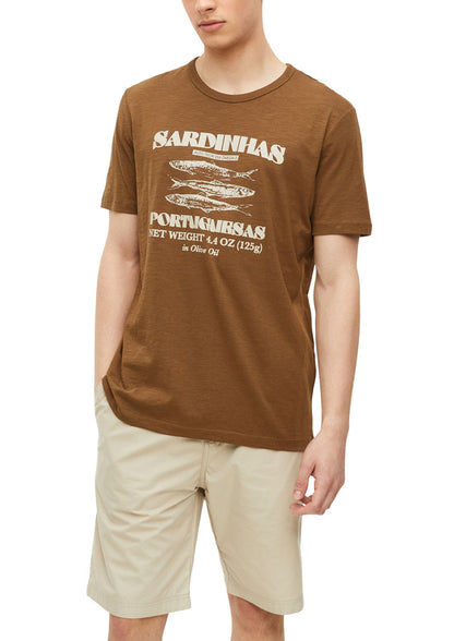 S.OLIVER Flammgarn-T-Shirt mit Artwork