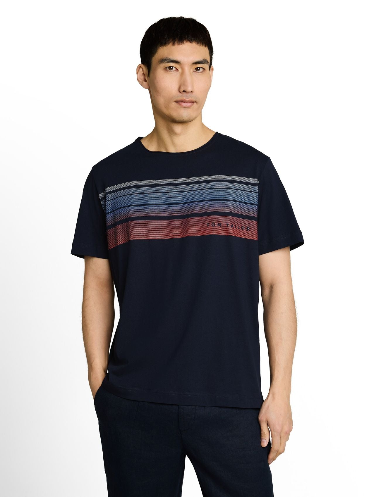 TOM TAILOR T-Shirt mit Print auf der Brust
