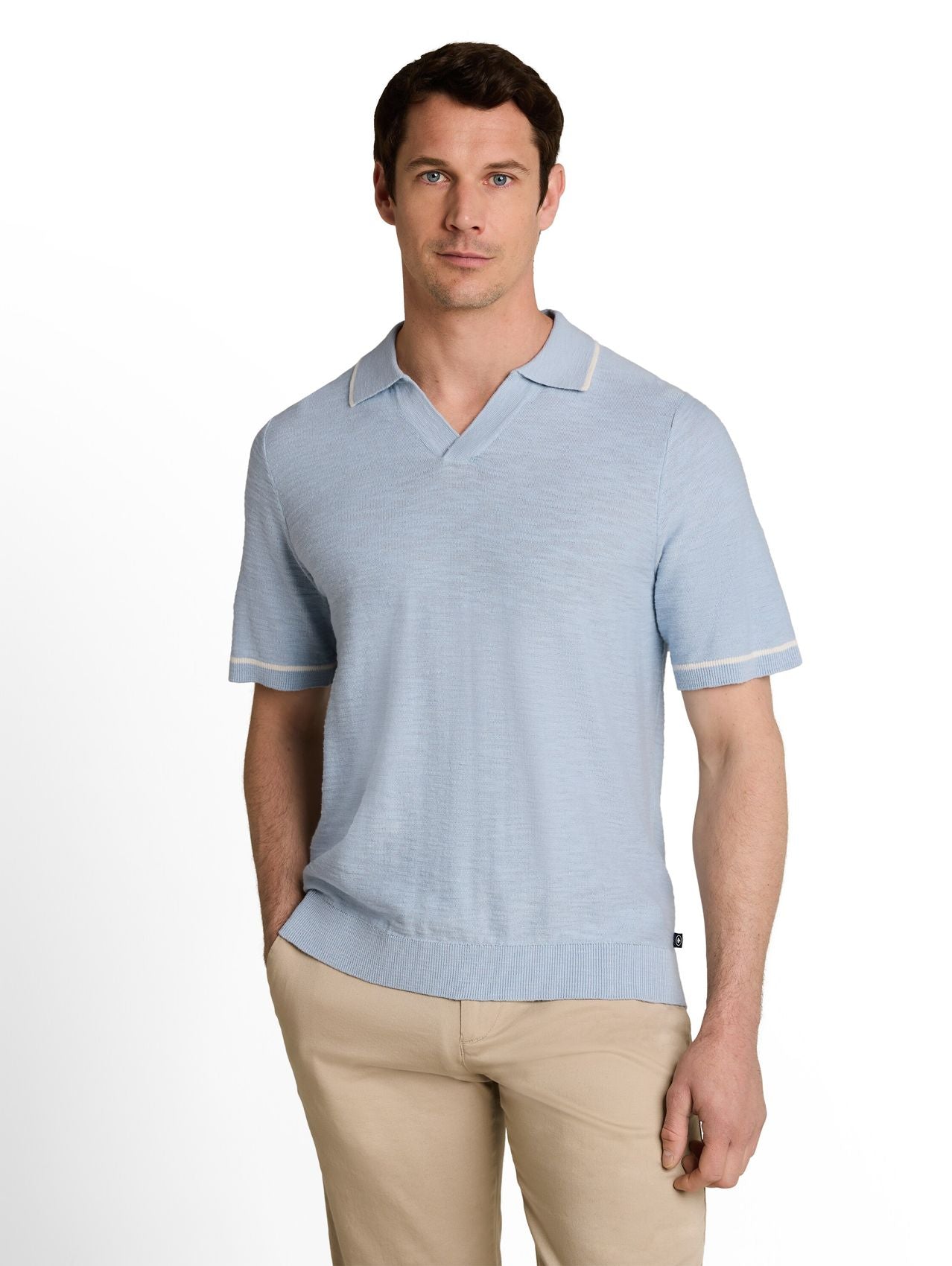 TOM TAILOR Strick-Poloshirt aus Baumwolle