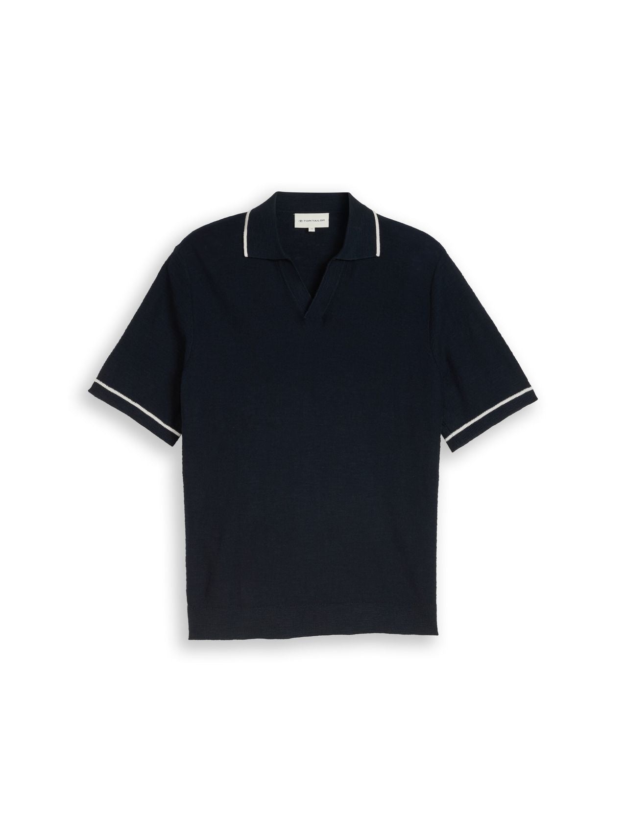 TOM TAILOR Strick-Poloshirt aus Baumwolle XXXL