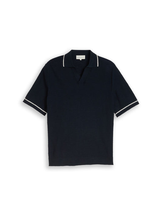 TOM TAILOR Strick-Poloshirt aus Baumwolle XXXL