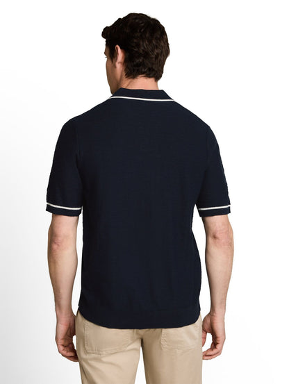 TOM TAILOR Strick-Poloshirt aus Baumwolle