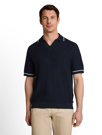 TOM TAILOR Strick-Poloshirt aus Baumwolle