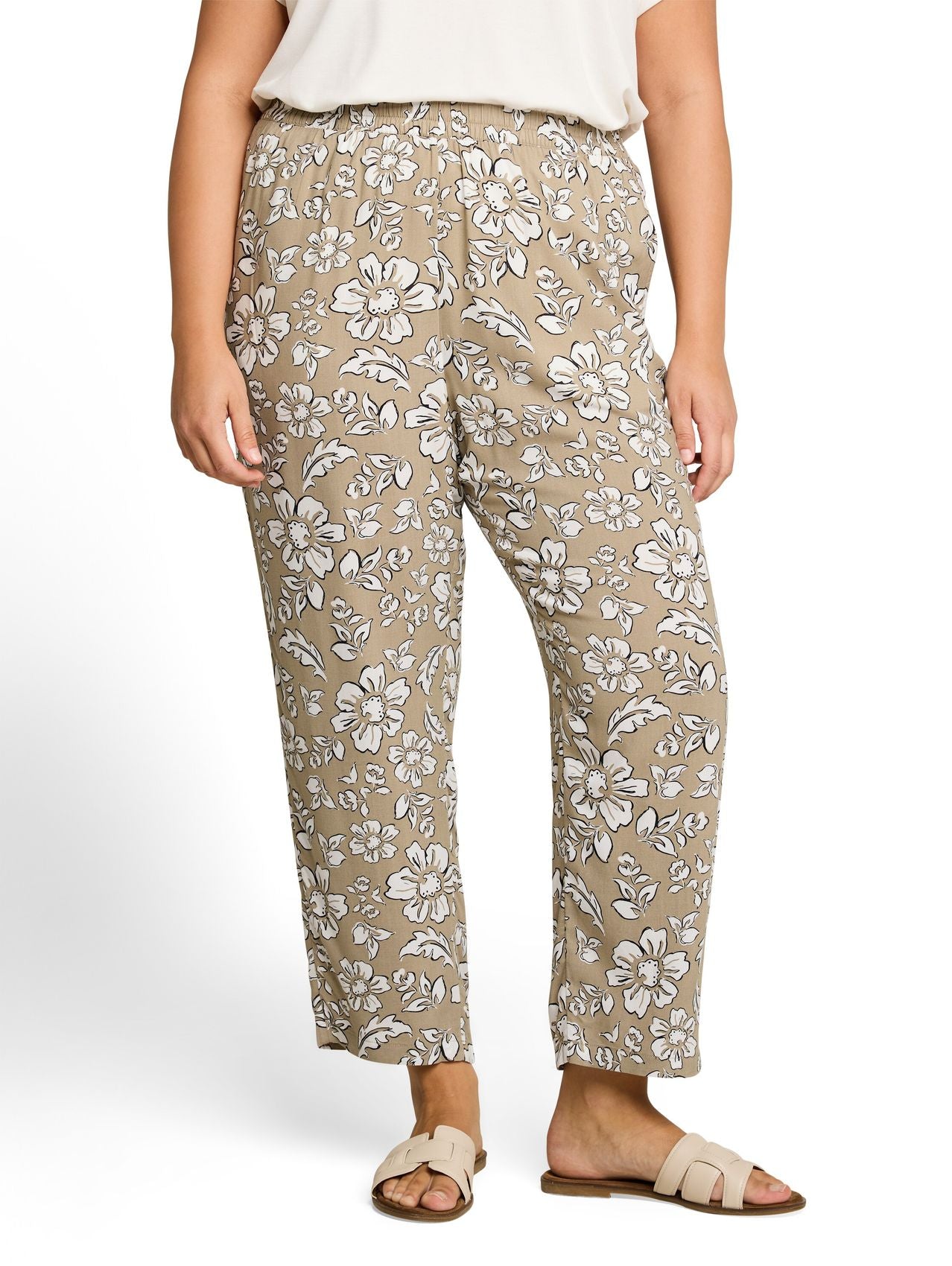 Plus Size - Loose Fit Hose aus Viskose