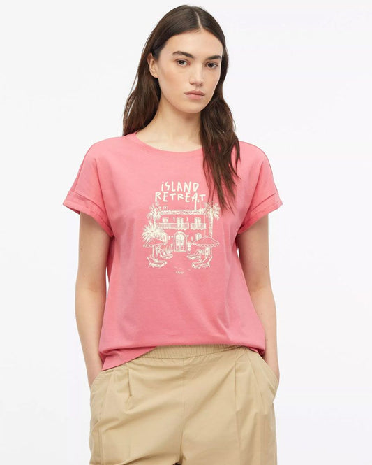 S.OLIVER T-Shirt mit sommerlichen Frontprint