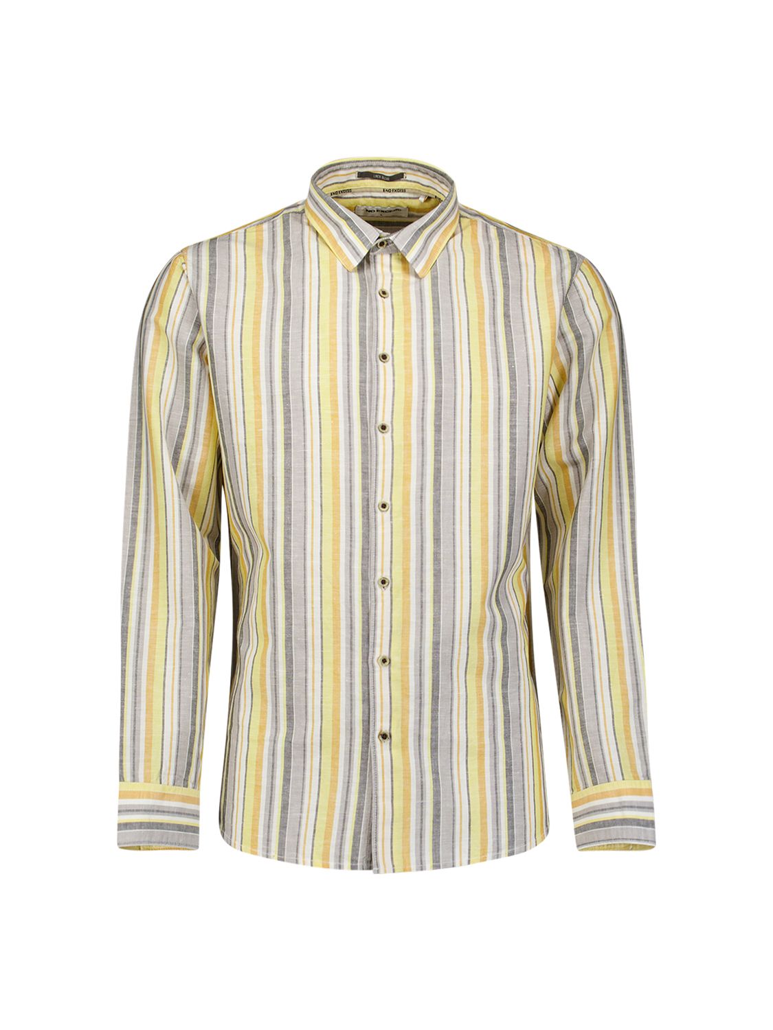 Shirt Yarn Dyed Stripes With Linen