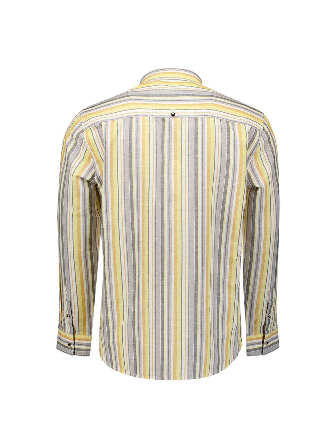 Shirt Yarn Dyed Stripes With Linen
