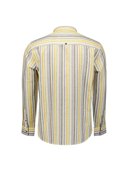 Shirt Yarn Dyed Stripes With Linen