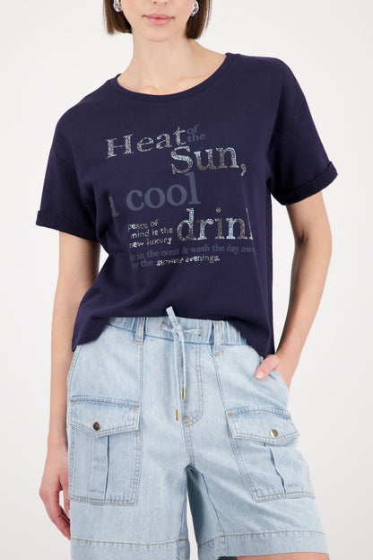 MONARI T-Shirt, marine