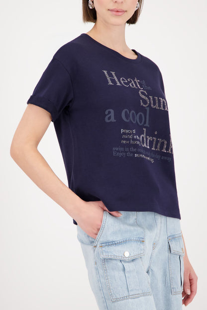 MONARI T-Shirt, marine
