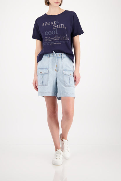 MONARI T-Shirt, marine