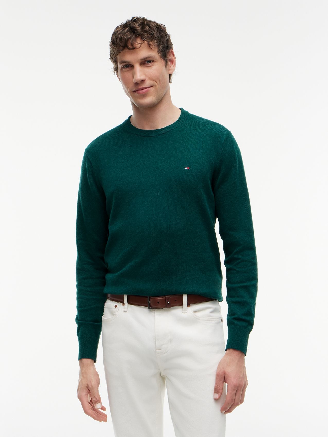 TOMMY HILFIGER PIMA ORG CTN CASHMERE CREW NECK XXL