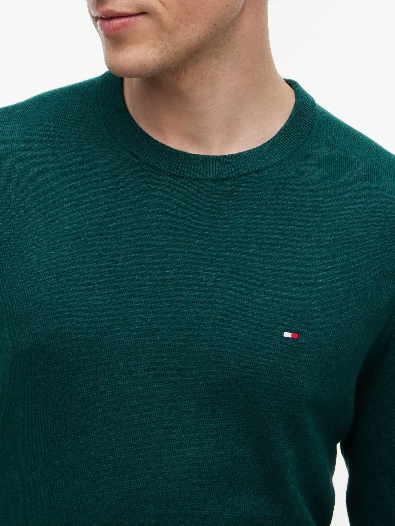 TOMMY HILFIGER PIMA ORG CTN CASHMERE CREW NECK