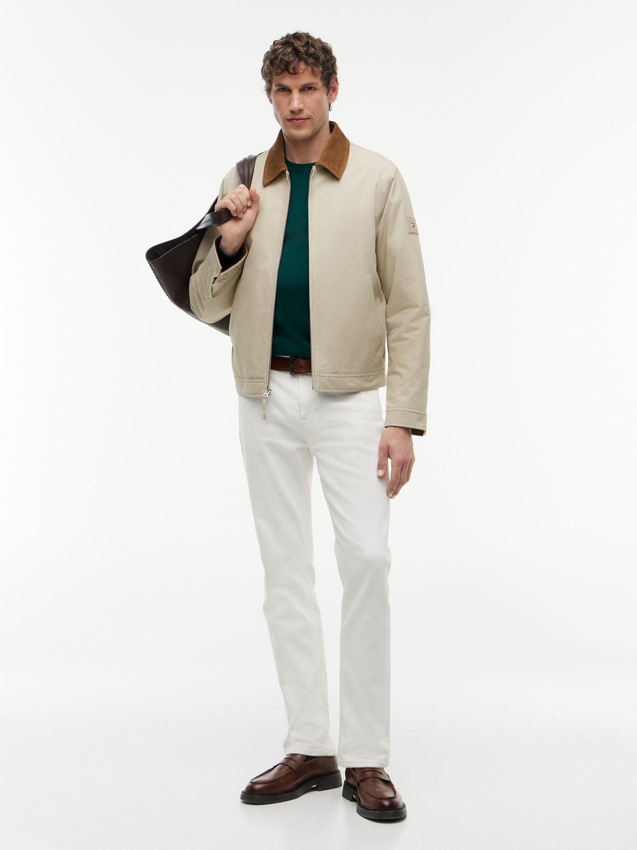 TOMMY HILFIGER PIMA ORG CTN CASHMERE CREW NECK