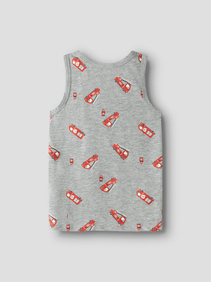 BESTSELLER NMMTANK TOP 2P GREY FIRETRUCK NOOS