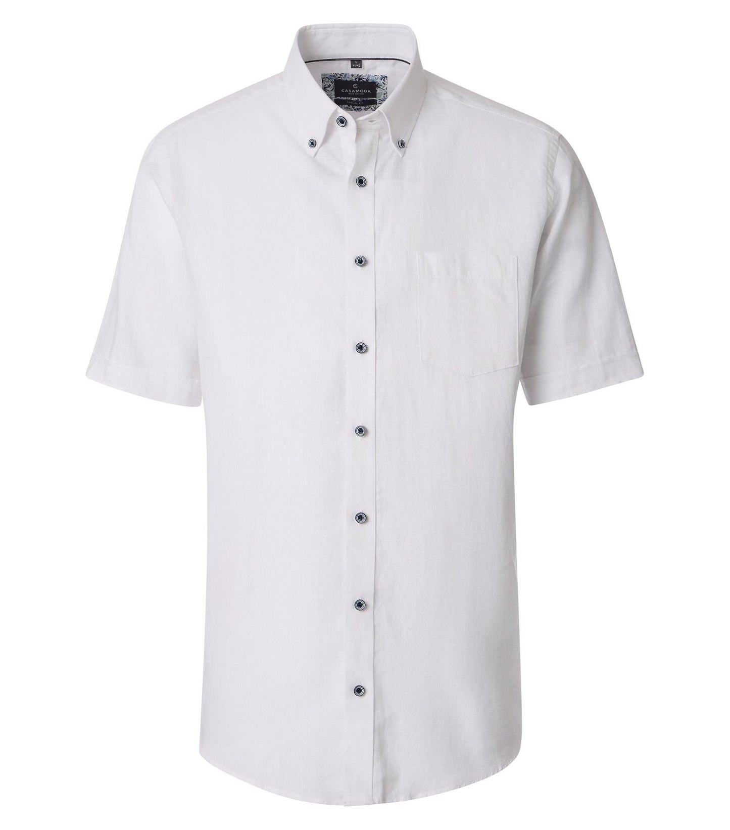 CASA MODA Leinenhemd kurzarm 5XL