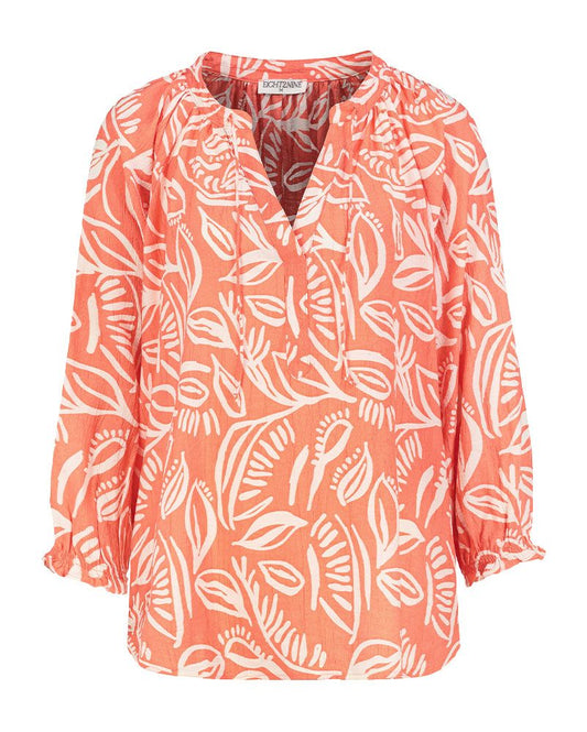 SUBLEVEL Luftige Bluse mit Blumenprint
