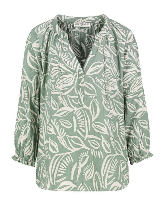 SUBLEVEL Luftige Bluse mit Blumenprint