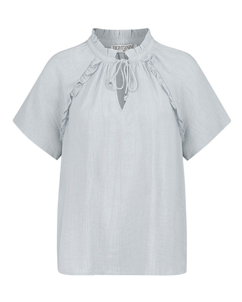 SUBLEVEL Leichte Kurzarm-Bluse
