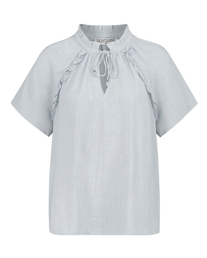 SUBLEVEL Leichte Kurzarm-Bluse