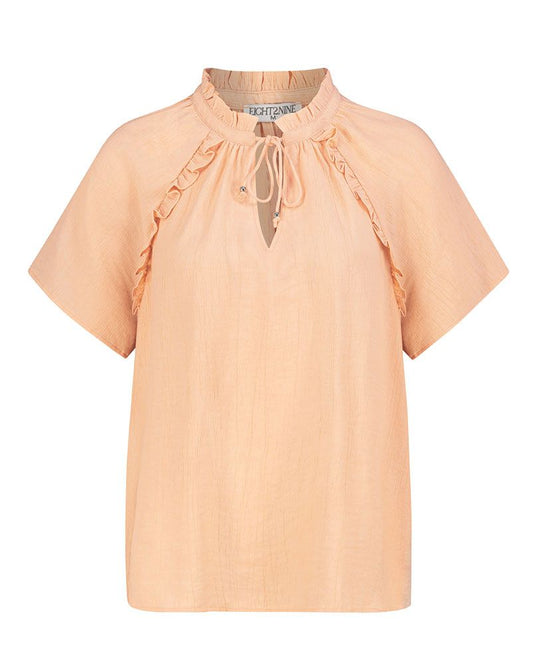 SUBLEVEL Leichte Kurzarm-Bluse
