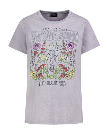SUBLEVEL Sommerliches T-Shirt mit Motivprint