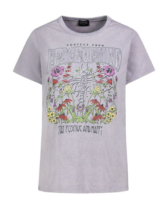 SUBLEVEL Sommerliches T-Shirt mit Motivprint