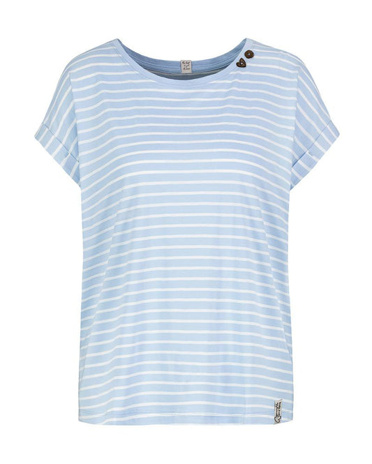 SUBLEVEL T-Shirt mit Knopfdetails