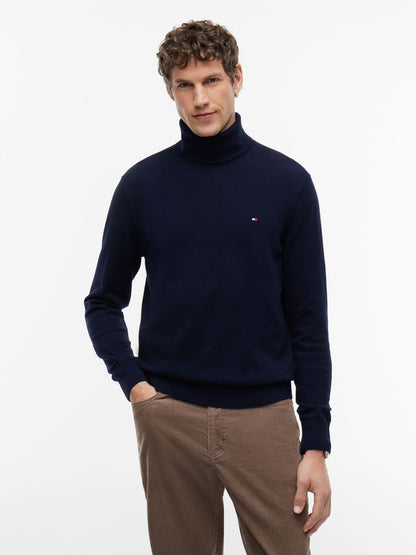 PIMA ORG CTN CASHMERE ROLL NECK