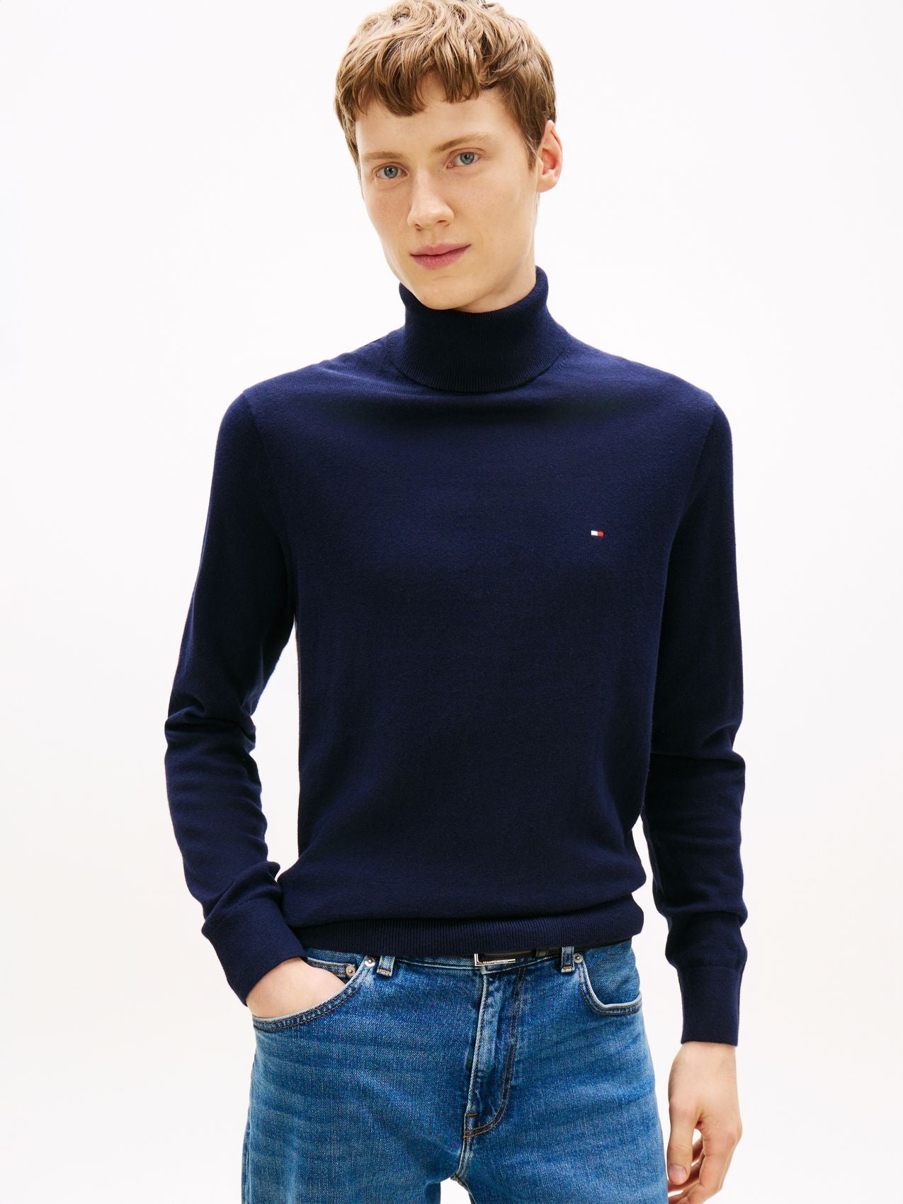 PIMA ORG CTN CASHMERE ROLL NECK