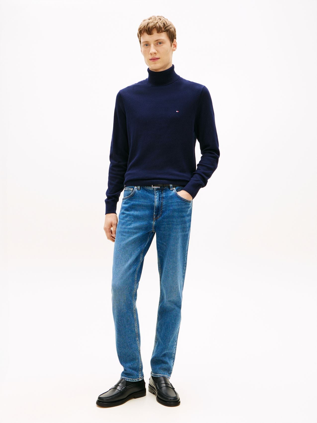 PIMA ORG CTN CASHMERE ROLL NECK