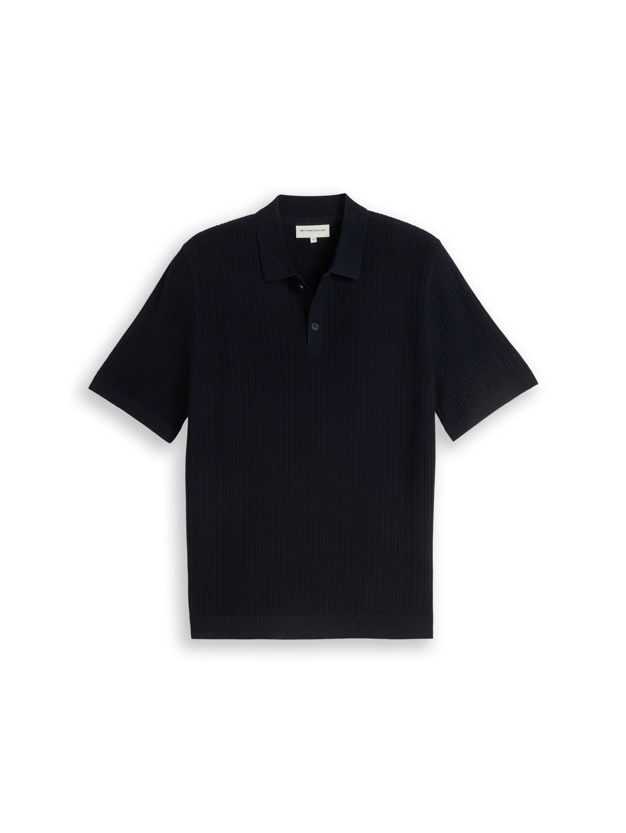 TOM TAILOR Strick-Poloshirt aus Baumwolle L
