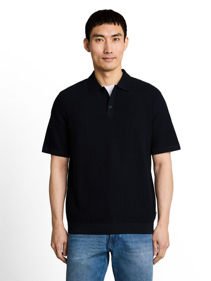 TOM TAILOR Strick-Poloshirt aus Baumwolle