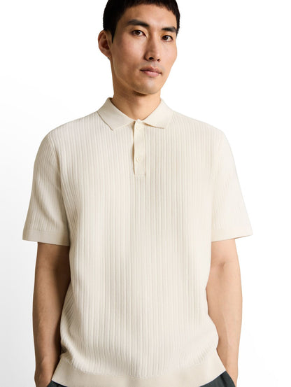 TOM TAILOR Strick-Poloshirt aus Baumwolle