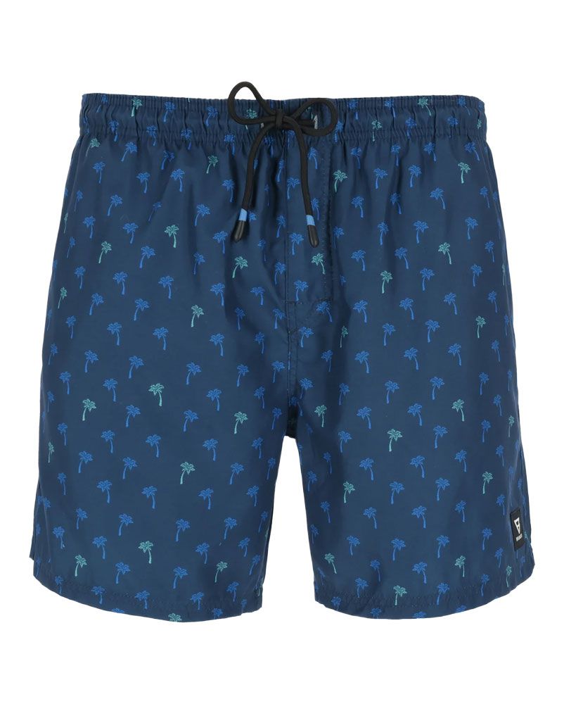 INTERSPORT Palmen-Badeshorts mit Kordelzug