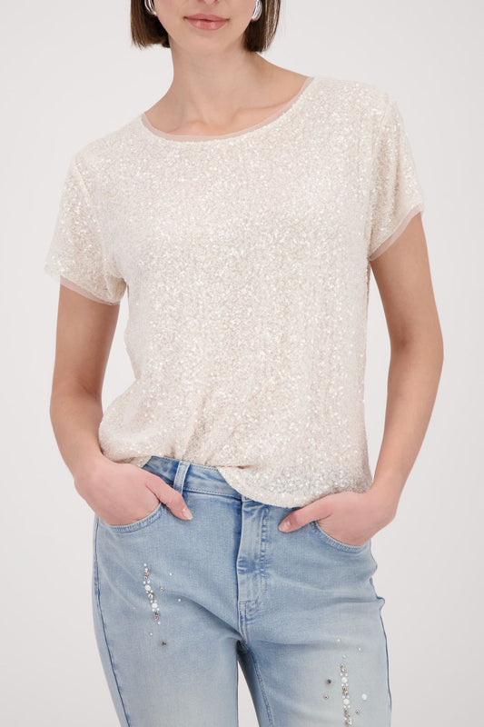 MONARI T-Shirt, marble 38