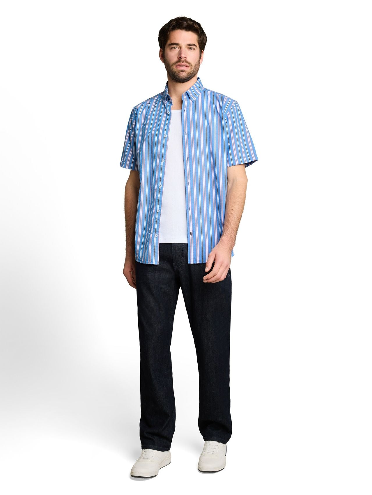 TOM TAILOR Regular Fit Kurzarmhemd mit Streifen