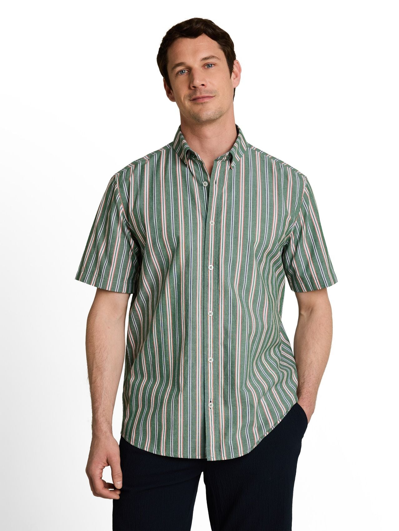 TOM TAILOR Regular Fit Kurzarmhemd mit Streifen