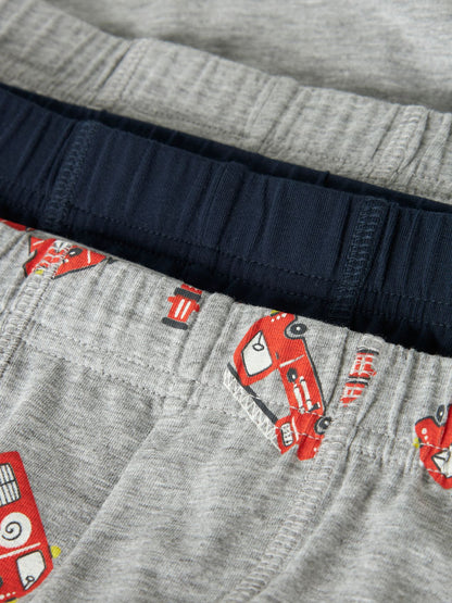 BESTSELLER NMMTIGHTS 3P GREY FIRETRUCK NOOS