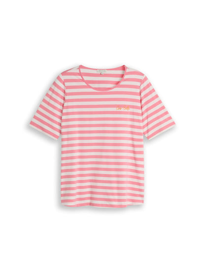 TOM TAILOR Plus Size - T-Shirt mit Stickerei 46