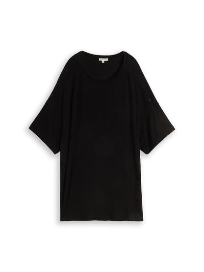 TOM TAILOR Plus Size - T-Shirt mit Turn-Up-Funktion 52