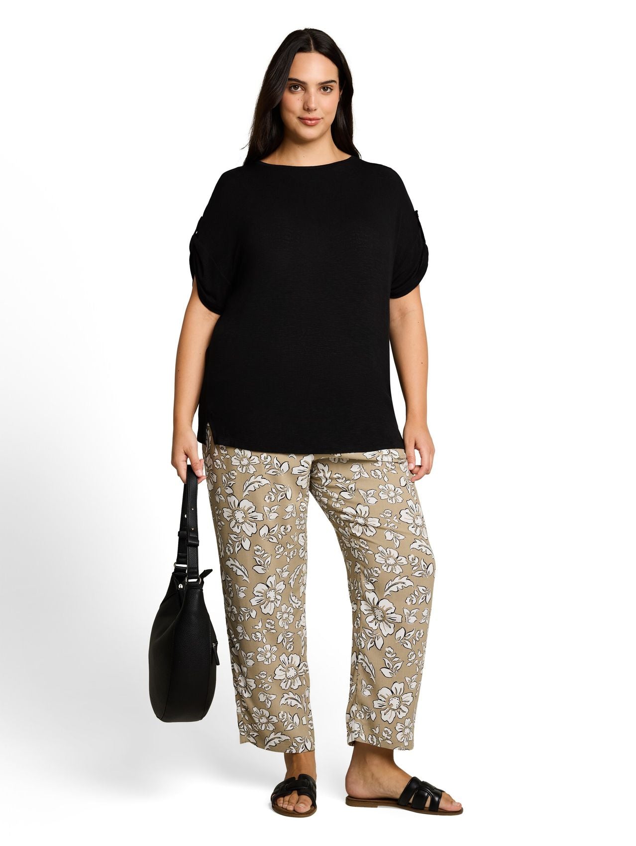 TOM TAILOR Plus Size - T-Shirt mit Turn-Up-Funktion
