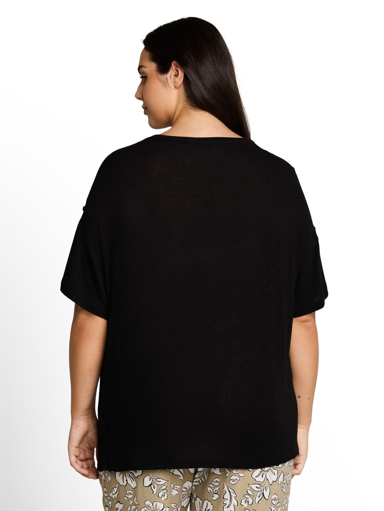 TOM TAILOR Plus Size - T-Shirt mit Turn-Up-Funktion