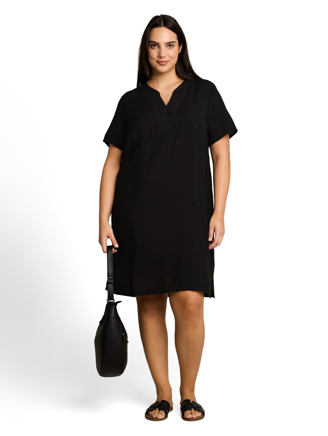 TOM TAILOR Plus Size - Kleid mit V-Ausschnitt