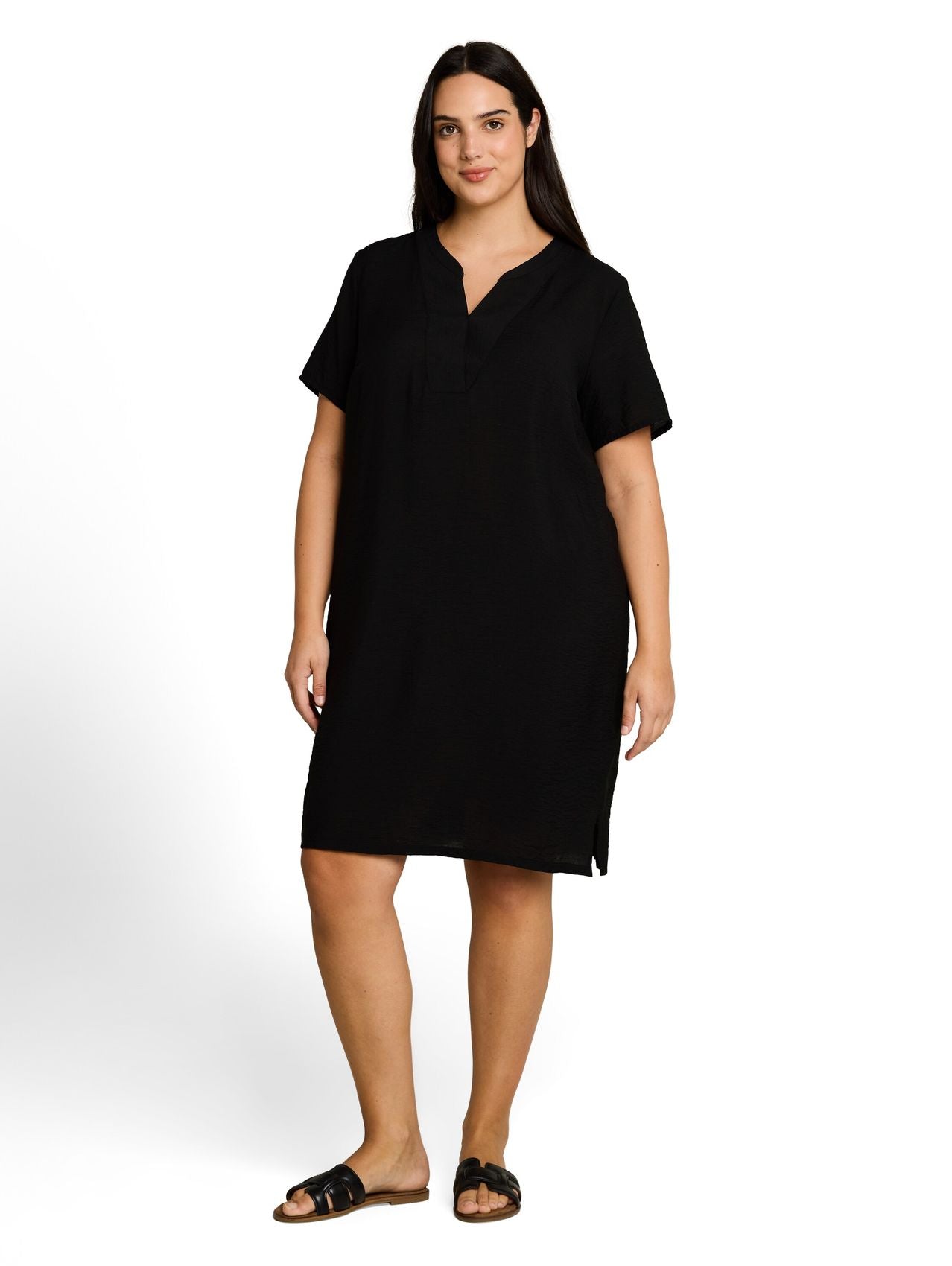 TOM TAILOR Plus Size - Kleid mit V-Ausschnitt