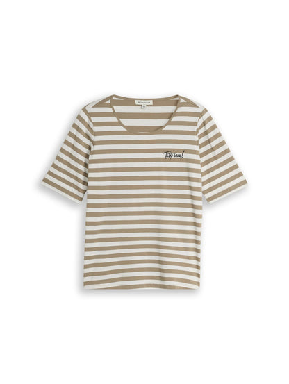 TOM TAILOR Plus Size - T-Shirt mit Stickerei 52