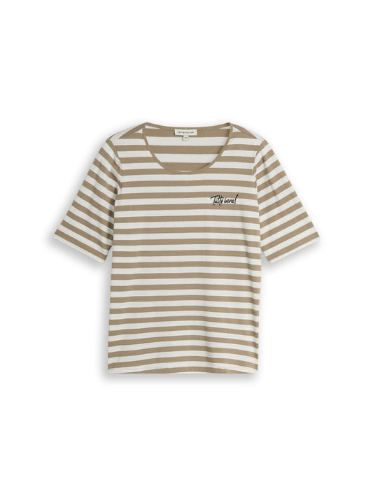 TOM TAILOR Plus Size - T-Shirt mit Stickerei 46