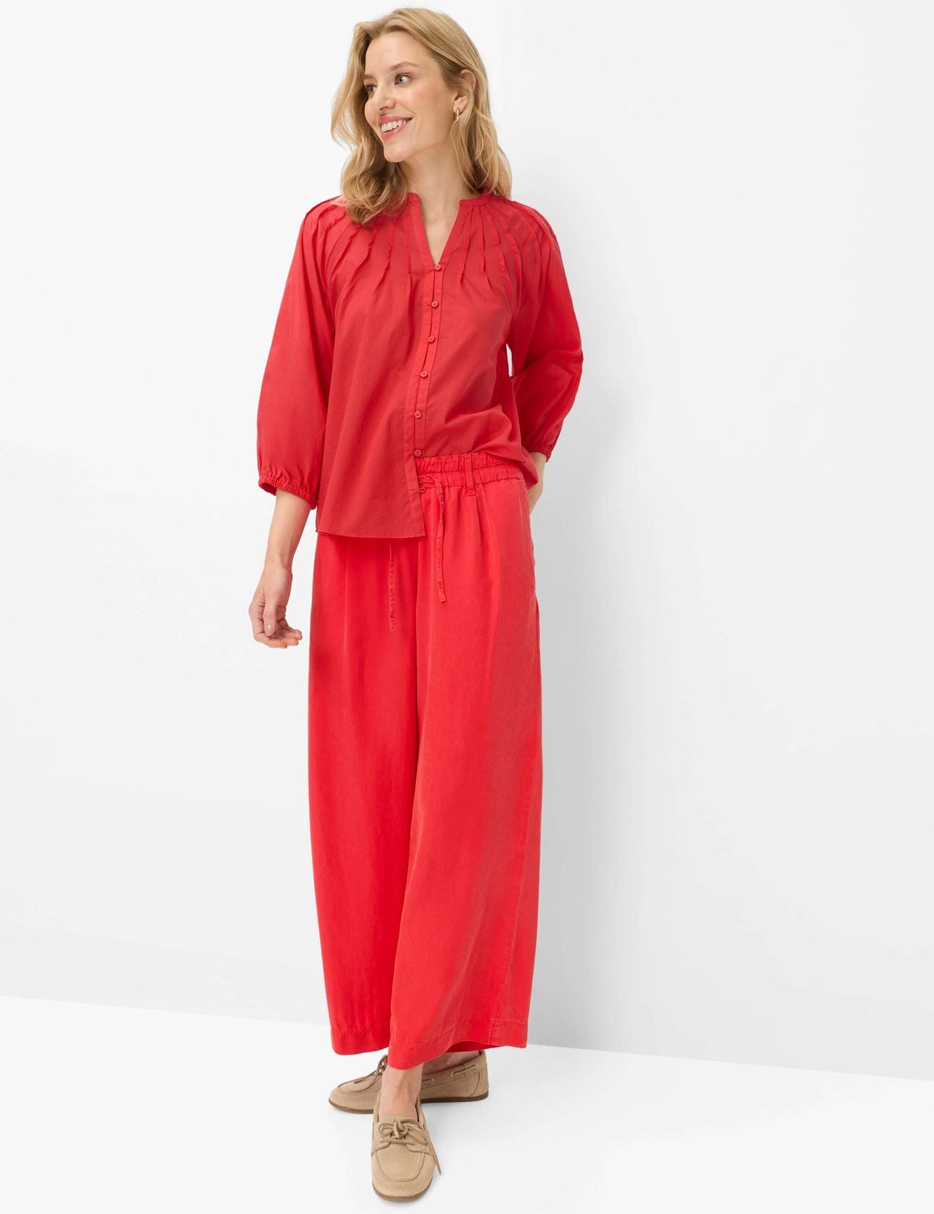 Bluse mit Serafino-Kragen "Valesca"