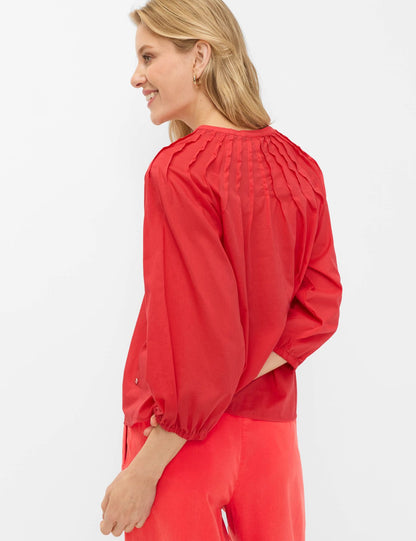 Bluse mit Serafino-Kragen "Valesca"